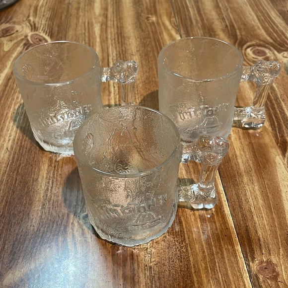 1993 McDonald’s The Flintstones “Pre Dawn Mug” Glass Mugs (Set of 3) - Picture 4 of 4